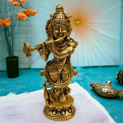 Tamas Brass Lord Radha Krishna Statue/Idol