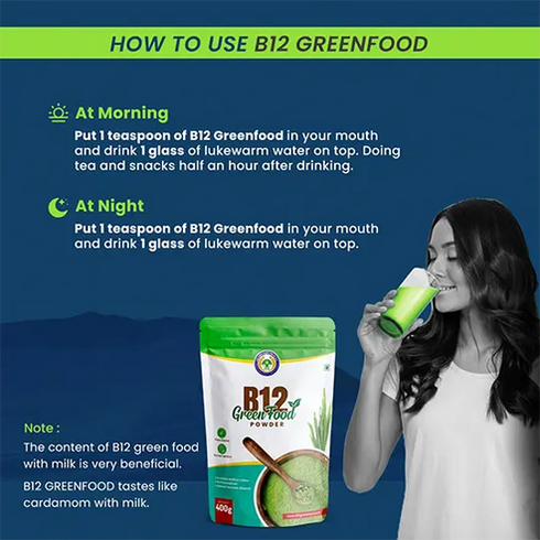 Vitamin B12 Green Food Powder
