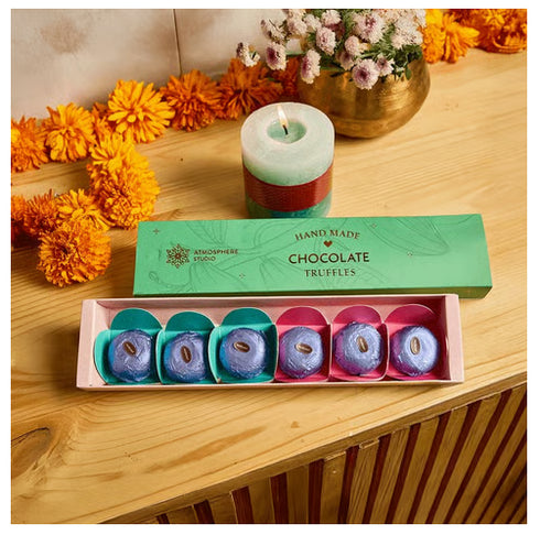 Atmosphere Studio Chocolate Hazelnut Truffles Gift Pack -6 pieces