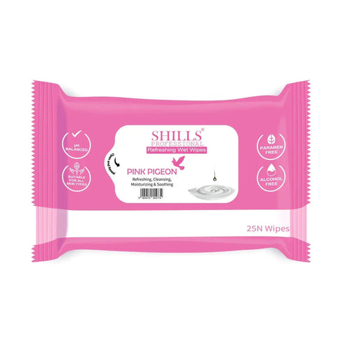 Shills Professional Wet Wipes Pink Pigeon