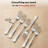 Vinod Aero Stainless Steel Dinner Fork Set of 12 Piece Heavy Gauge Steel Mirror Finish Rust Free Tough Strong and Durable