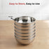 Vinod Stainless Steel Maharaja Bowl Set of 6 Pieces 150 ml Highest Grade Steel Tough and Strong Build Easy to Clean