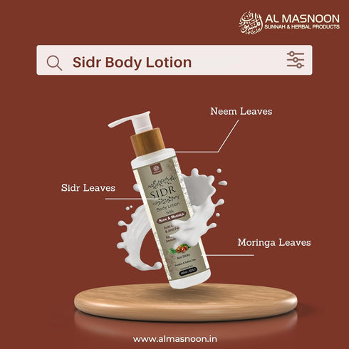 Al Masnoon Sidr Body Lotion with Moringa and Neem