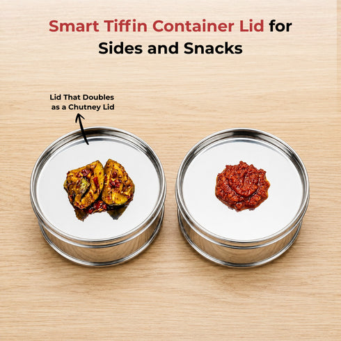 Vinod Stainless Steel Deluxe Hot Tiffin with 5 Compartments Insulated Rust Free Leak Proof Strong and Tough Dishwasher Safe