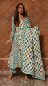 Pomcha Jaipur Paisely Cotton Kalidar Anarkali Set
