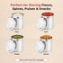 Vinod Stainless Steel Deep Dabba Set of 3 350 ml 500 ml and 750 ml in Heavy Gauge Steel Airtight Lids Mirror Finish Rust Free