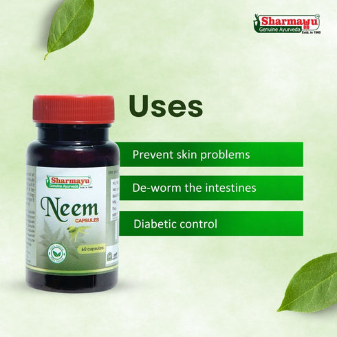 Sharmayu Ayurveda Neem Capsules