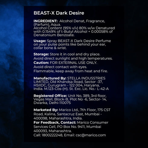 PureSense BEAST-X Dark Desire Perfume for Men
