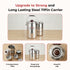 Vinod Stainless Steel Deluxe Hot Tiffin with 3 Compartment Insulated Rust Free Leak Proof Dishwasher Safe Strong and Tough