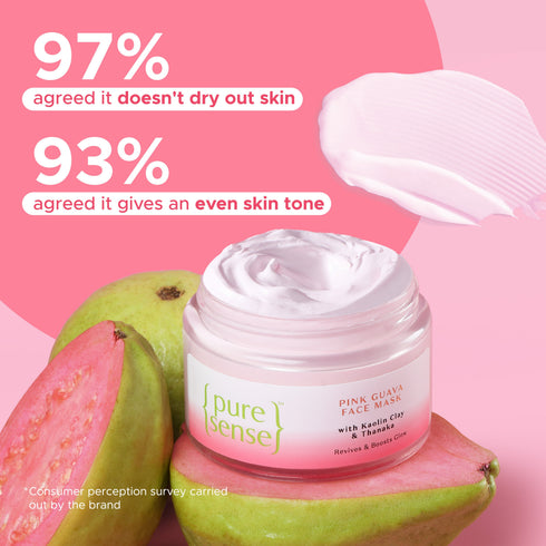 PureSense Pink Guava Face Mask | From the makers of Parachute Advansed