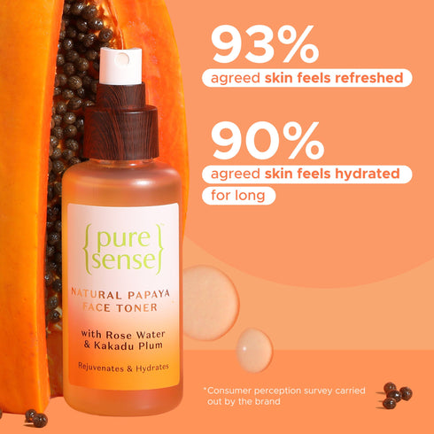 PureSense Natural Papaya Face Toner | From the makers of Parachute Advansed