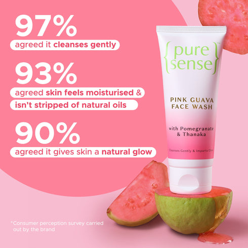 PureSense Pink Guava Face Wash | From the makers of Parachute Advansed