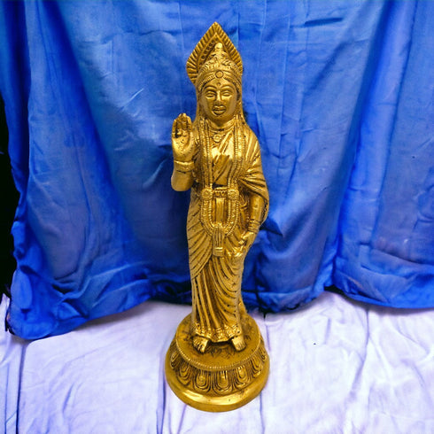 Tamas Brass Bhagwan Ram Darbar with Sita Laxman Hanuman Statue/Idol