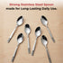 Vinod Moscow Stainless Steel Dessert Spoon Set of 12 Piece Heavy Gauge Steel Mirror Finish Rust Free Tough and Strong Dishwasher safe