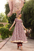 Pomcha Jaipur Organza Anarkali With Organza Dupatta Set