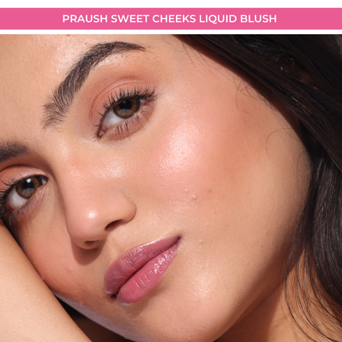 Praush 1 Sweet Cheeks Liquid Blush + 1 Creme Gel Kajal Liner Bundle