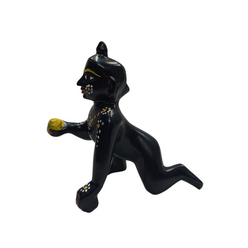 Tamas Brass Black Laddu Gopal - Thakur Ji Statue/Idol