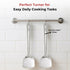 Vinod Stainless Steel Basting Turner Khurpa Cooking Palta Turner Set of 2 31 cm Highest Grade Stainless Steel Rust Free Dishwasher Safe No 4