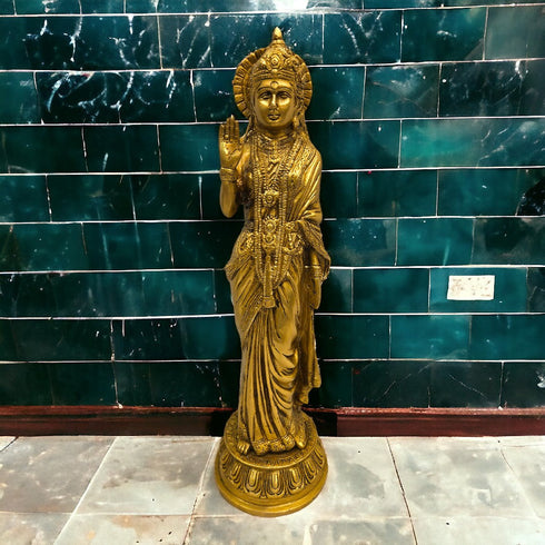 Tamas Brass Antique Ram Darbar Lord Rama, Lord Hanuman, Lord Lakshman, Sita Mata, Statue/Idol