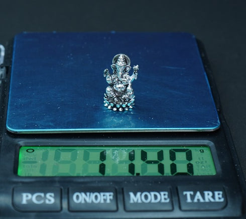 Pure Silver Antique Ganesh 11.4g By Mahita Collections
