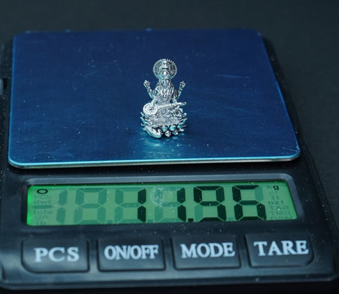 Pure Silver Antique Saraswathi Devi 11.96g By Mahita Collections