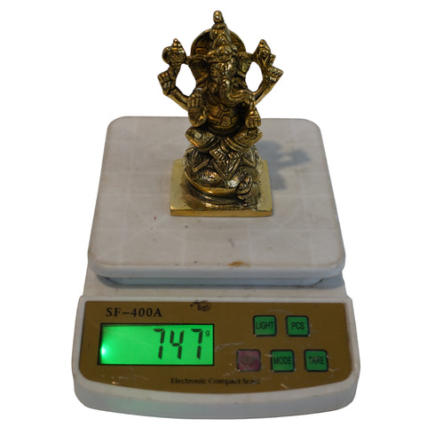 Brass Lord Ganesh Decorative Murti Statue 747g