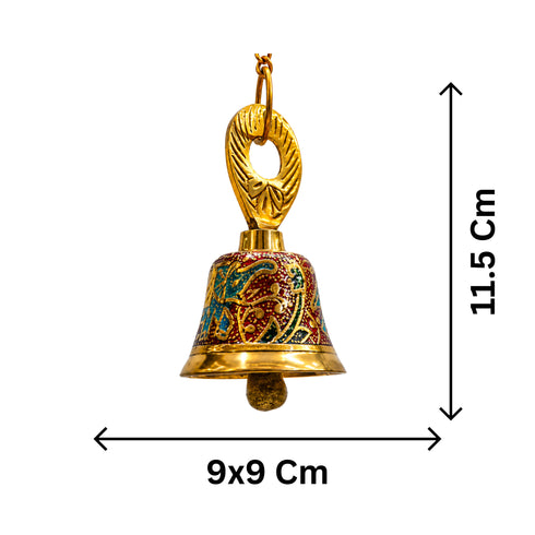Small Hanging Brass Mandir Bell 244g