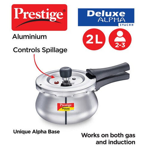 Prestige Deluxe Alpha Svachh Stainless Steel Spillage Control Handi 4 L