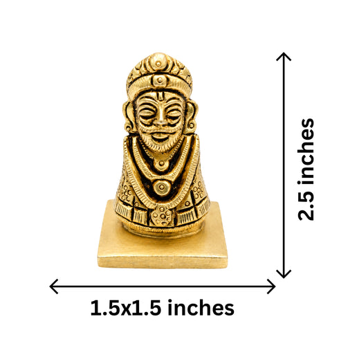 Brass Khatu Shyam Ji Murti 184g