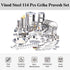 Vinod 114 Pieces Griha Pravesh Kitchen Set Ideal Gift Choice for Anniversaries Weddings and for Giveaways to your Family
