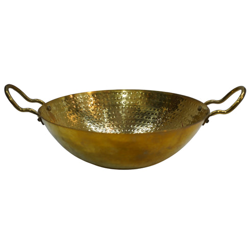 Brass Hammered Kadhai Handle 1495g Set 1