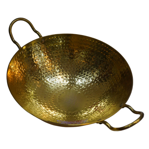 Brass Hammered Kadhai Handle 1495g Set 1