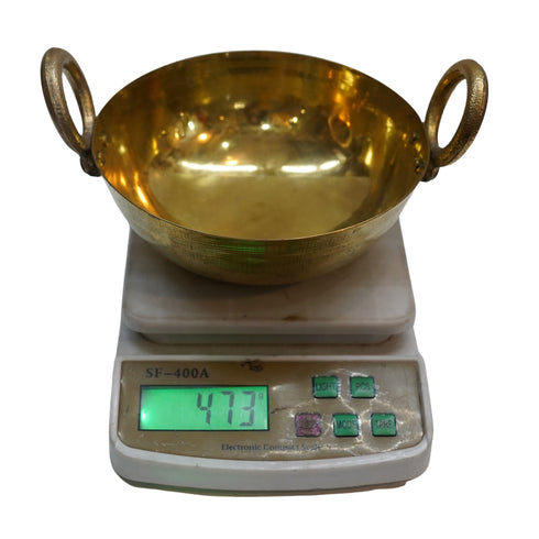 Brass Kadhai Indian Kitchen 473g Set 1