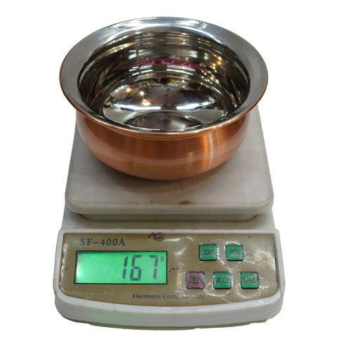 Steel Copper Serving Bowl 167g Set 1