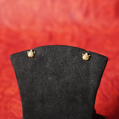 22 Carat Gold Dia Nose Pin 1.1g by Mahita Collections