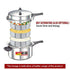 Prestige Popular Plus Virgin Aluminium Gas And Induction Compatible Pressure Cooker 7.5 L Silver