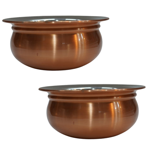Steel Copper Bottom 167g Bowl Pack of 2