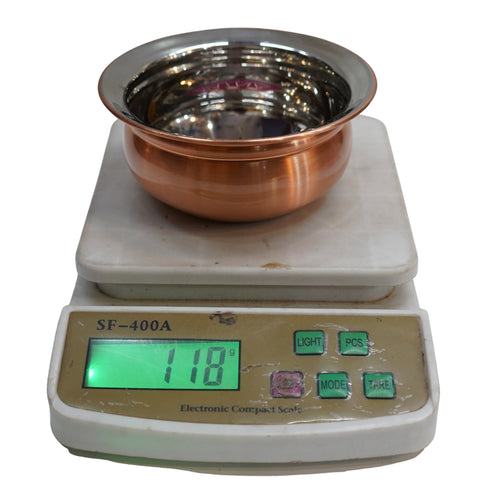 Steel Copper Bottom 118g Bowl Pack of 2