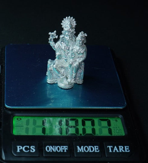 Pure Silver Laxmi Narasimha Swamy 118.07g By Mahita Collections