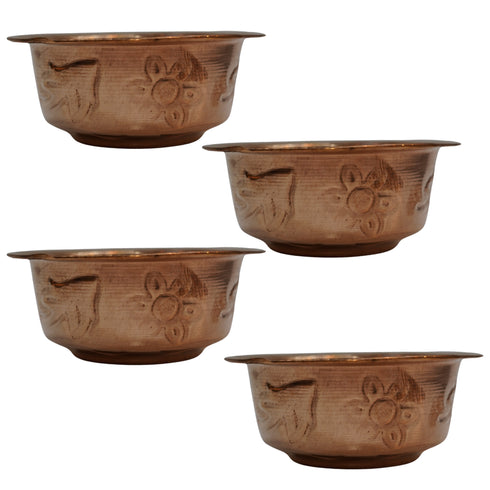 Copper Puja Prasad Bowl 97g Pack of 4