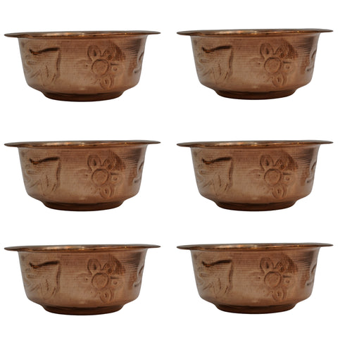 Copper Puja Prasad Bowl 97g Pack of 6