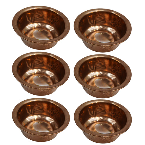 Copper Puja Prasad Bowl 97g Pack of 6