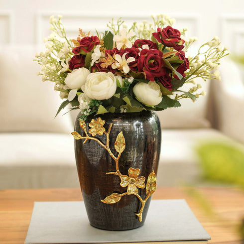 BehomaMidnight Steel Vase