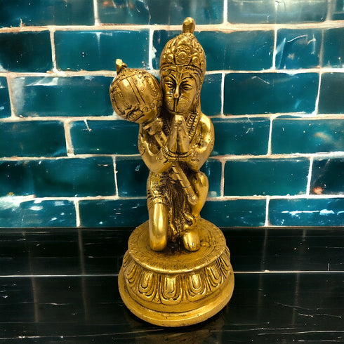 Tamas Brass Antique Ram Darbar Lord Rama, Lord Hanuman, Lord Lakshman, Sita Mata, Statue/Idol