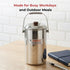 Vinod Stainless Steel Deluxe Hot Tiffin with 5 Compartments Insulated Rust Free Leak Proof Strong and Tough Dishwasher Safe
