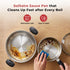 Vinod DONIV Stainless Steel Sandwich Bottom Solitaire Cookware Set 1 Pc Sauce Pan 1 Pc Kadhai with Glass Lid Induction Friendly Set of 2 Pcs