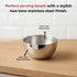 Vinod Stainless Steel Two Tone Bowl Set of 6 Pieces 250 ml Highest Grade Steel Tough and Strong Dishwasher Safe Rust Free