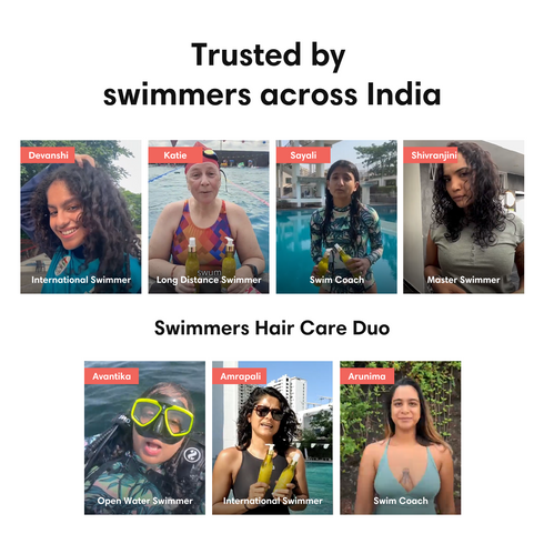 Theearthcollective in Swimmers Hair Care Duo Pre Swim & Post Swim Hair Protection Chlorine Salt Water & Damage Repair