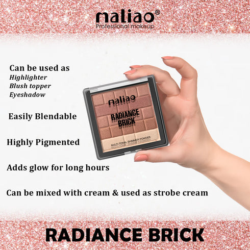 Maliao Radiance Brick Highlighter Shimmer Powder