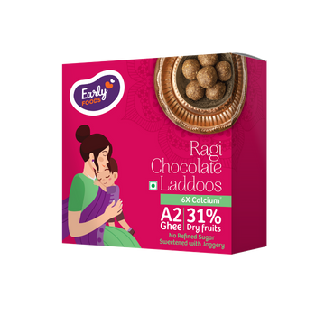 Early Foods Ragi Chocolate A2 Ghee Laddoos